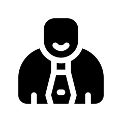 employee solid icon. vector icon for your website, mobile, presentation, and logo design.