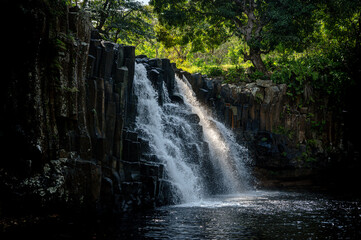 Obraz premium Rochester waterfall, Savanne district of Mauritius