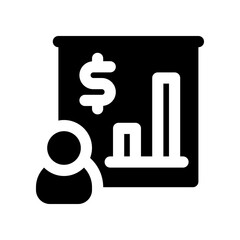 presentation solid icon. vector icon for your website, mobile, presentation, and logo design.