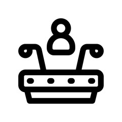 conference line icon. vector icon for your website, mobile, presentation, and logo design.