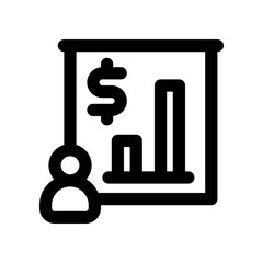 presentation line icon. vector icon for your website, mobile, presentation, and logo design.