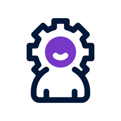 project manager dual tone icon. vector icon for your website, mobile, presentation, and logo design.