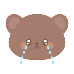 お目々キラキラくまちゃん涙⭐︎PNG
