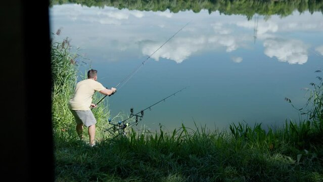 Fishermen get a bite, fish, carp, carpfishing