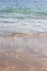 twinkling waves on the beach