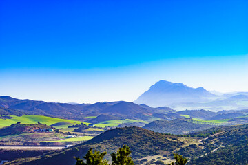 Spanish nature landscape in Andalucia. - obrazy, fototapety, plakaty