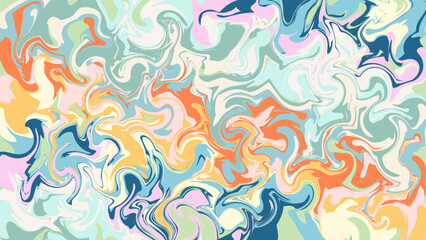 Pastel Color Liquid abstract, background, wallpaper, vector Illustrations. (12 Color)
