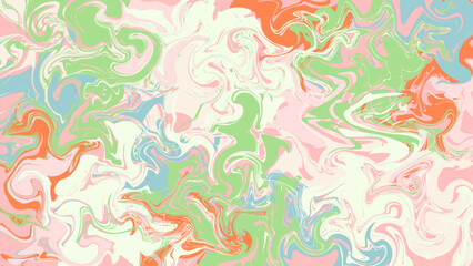 Fototapeta na wymiar Pastel Color Liquid abstract, background, wallpaper, vector Illustrations. (6 Color)