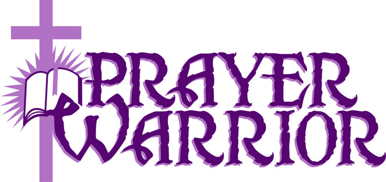 Prayer Warrior Design With Cross And Holy Bible