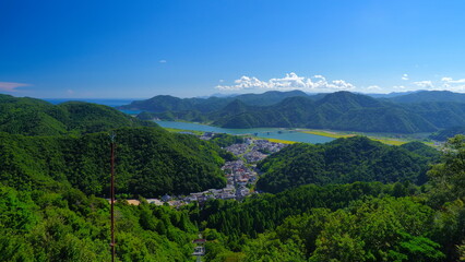 城崎温泉ロープウェイ山頂駅屋上からの眺め1