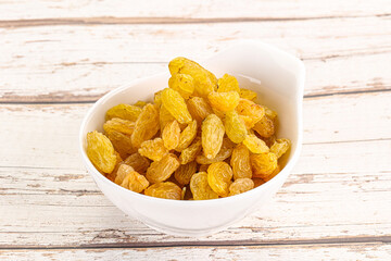 Yellow raisin - dry grape berries