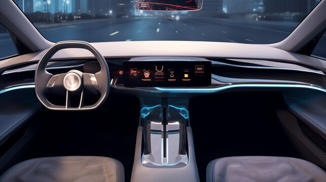 AI-Driven Cockpit: Autonomous Electric Car with Digital Interface