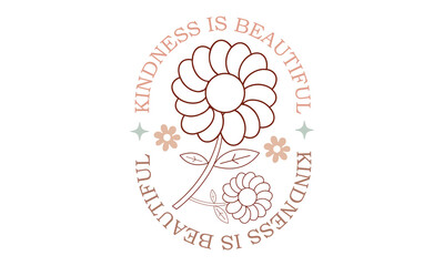 Kindness is beautiful Retro SVG Bundle.