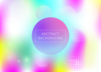 Neon Pattern. Magic Screen. Blue Soft Background. Science Flyer. Gradient Design. Retro Multicolor Composition. Memphis Dots. Geometric Presentation. Violet Neon Pattern