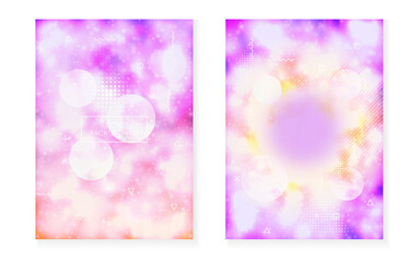 Modern Pattern. Light Multicolor Composition. Magic Graphic. Digital Design. Motion Flyer. Violet Tech Presentation. Summer Dots. Geometric Fluid. Purple Modern Pattern