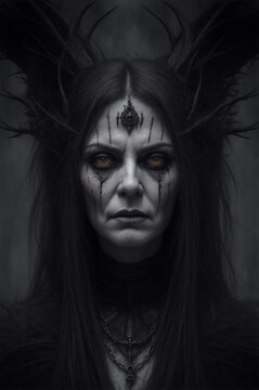 portrait of a dark witch