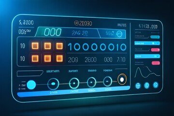 audio control panel generated by al technology	