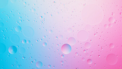 Abstract colorful Background Oil in Water surface Foam of Soap with Bubbles.