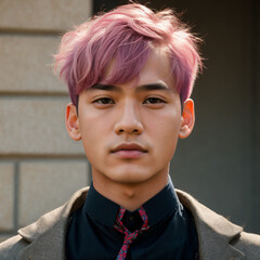 Asian Man Pink