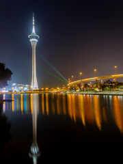 Night view of the Macau Tower