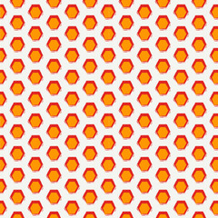 Paint brush hexagons. Hand drawn honeycombs background. Hexahedrons wallpaper. Hives motif. Geometric backdrop. Ethnic digital paper. Web designing. Textile print. Seamless pattern.