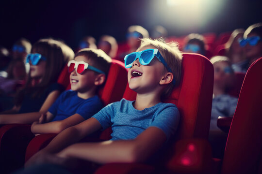 Young Moviegoers in a Cinema
