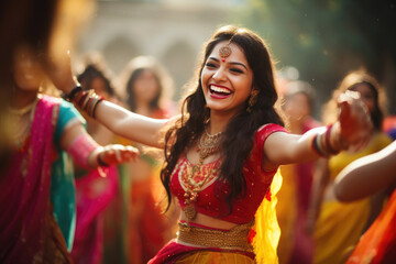 Vibrant Teej Festival Dance in India