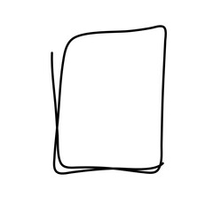hand drawn sketch rectangle frames