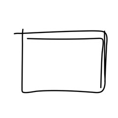 hand drawn sketch rectangle frames