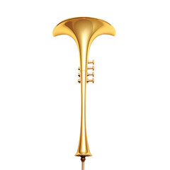Golden Harmonies: The Minimalist Trumpet - Created with Generative AI Technology