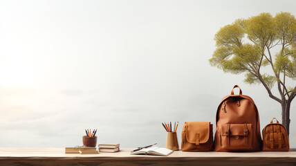 International Students Day. global celebration dedicated to recognizing and honoring contributions of students to academic institutions worldwide. watch, books notebooks, backpack. banner, copy space.