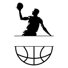 Basketball Svg png, Basketball Monogram Svg, Basketball Designs, Basketball Team Svg, Cut File For Cricut, basketball name frame player svg png