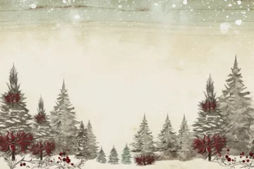 Kissenbezug A festive vintage christmas background. © Michael