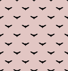 Vector abstract seamless cute halloween pattern.