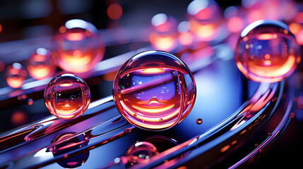 abstract background for web page round spheres on a colored background