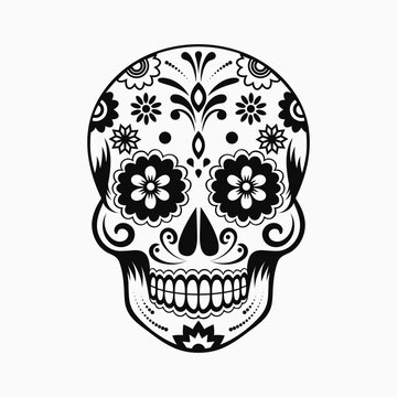 Sugar skull icon. Day of the Dead. Vector illustration