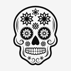 Sugar skull icon. Day of the Dead. Vector illustration