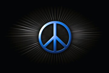 A peace sign symbol concept.