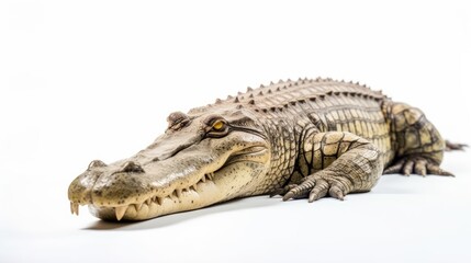 Crocodile Isolated in White