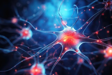 Background image of neuronal activity in the brain.
