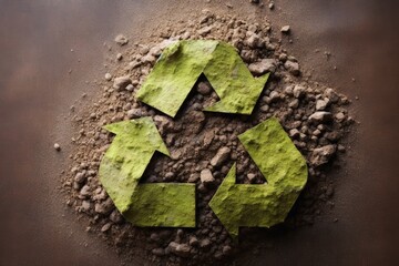 Recycling symbol for a green future.