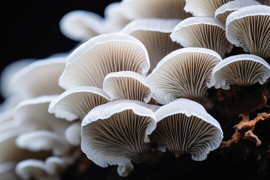 Organic structure of organic mushroom mycelium.