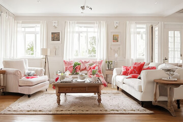 Living room classic style interior design