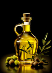 fresh olives and oil