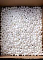 several styrofoam balls, generative ai
