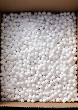 several styrofoam balls, generative ai