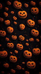 Halloween backgrounds. Illustrated backgrounds for Halloween with pumpkins, bats, cobwebs and scary landscapes.
