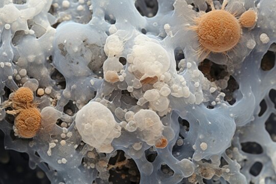 highresolution sputum cytology specimen shows abnormal lung cells, emphasizing early detection and routine screenings for lung cancer.