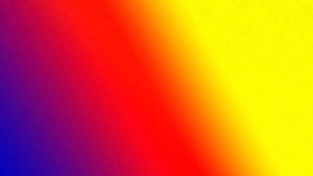 Blue red orange yellow gold coral peach pink purple violet abstract background. Color gradient, ombre. Bright colorful, multi-colored, mixed, iridescent, bright, cheerful. Grainy noisy rough. Template