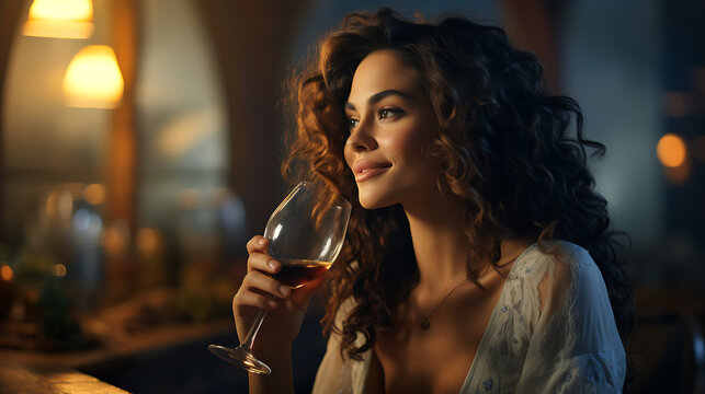 person drinking wine